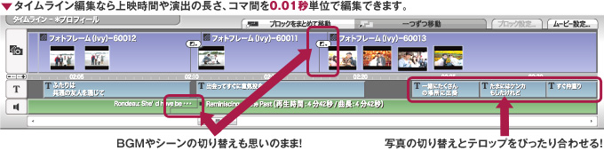 ウェルカムムービー　祝福ムードを盛り上げるムービーでお出迎え。